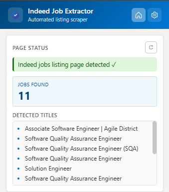 Indeed Job Scrapper — screenshot 4 of 5