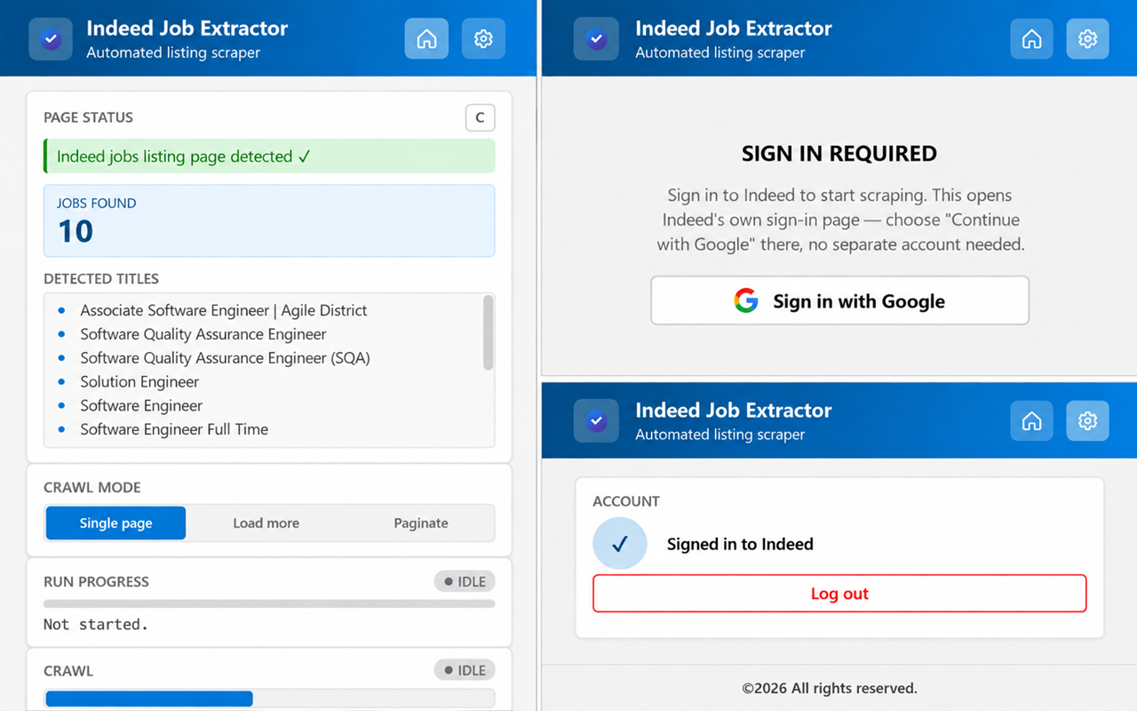 Indeed Job Scrapper — screenshot 1 of 5